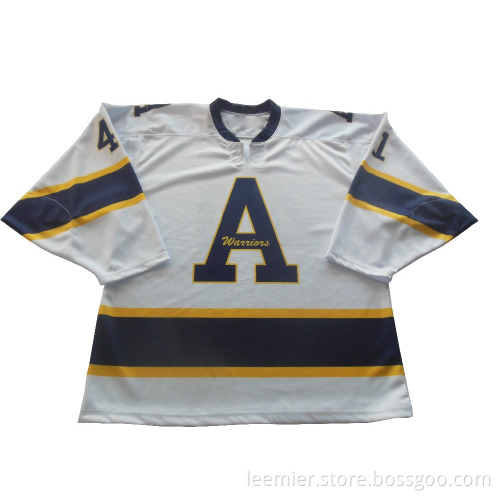 College Goalie Cut Blank Ice Hockey Jerseys